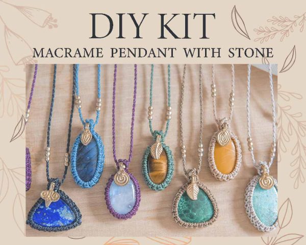 Kit DIY colgante piedra y charms