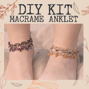 Diy Kit mas Tutorial con piedras chips naturales de macrame Aisha Creations 1