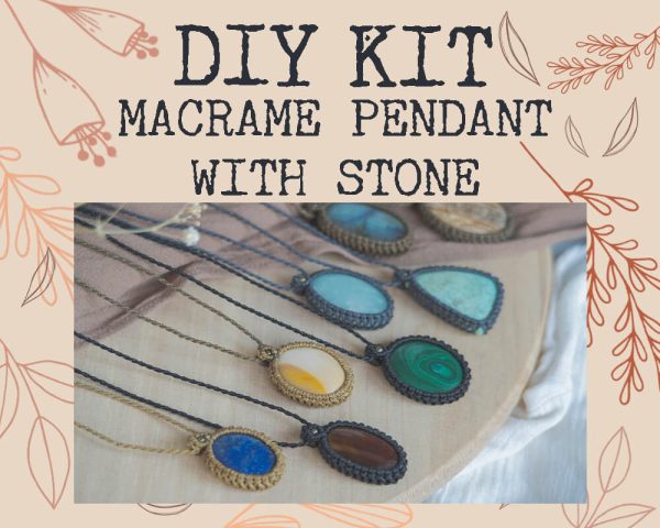 Kit DIY colgante con piedra natural