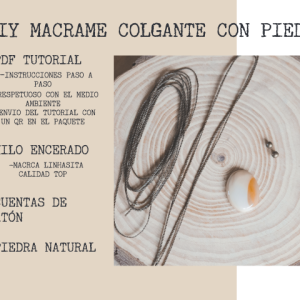 Kit DIY colgante con piedra natural
