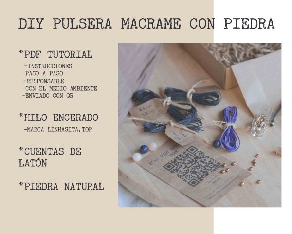 Kit DIY gargantilla macrame - Imagen 2