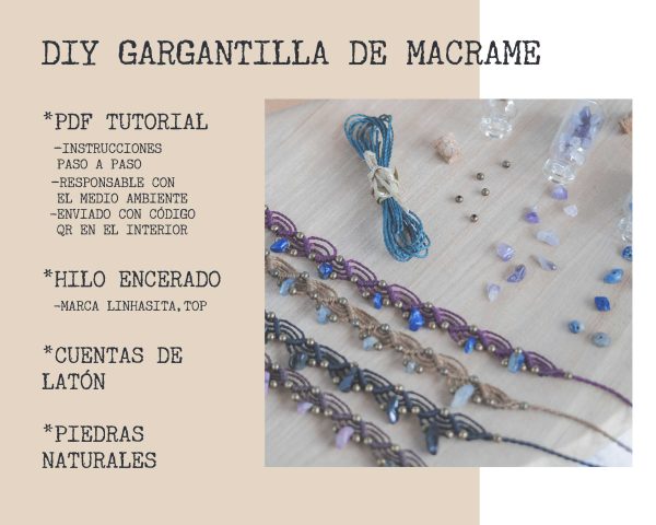 Kit DIY gargantilla con piedras chips - Imagen 2