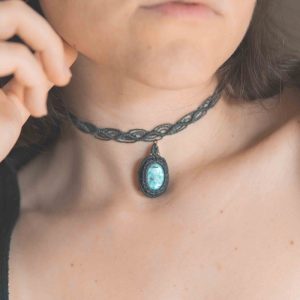 Gargantilla Larimar negra