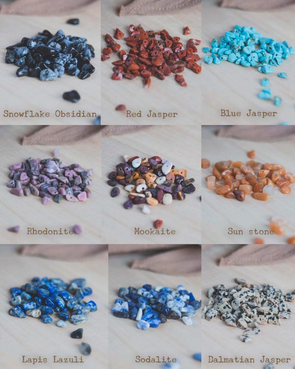 Kit DIY pulsera con piedras chips naturales - Imagen 6