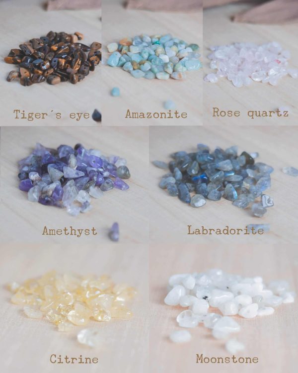 Kit DIY pulsera con piedras chips naturales - Imagen 7