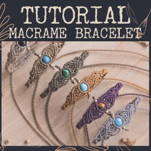 Tutorial pulsera macrame con piedra natural Aisha Creations