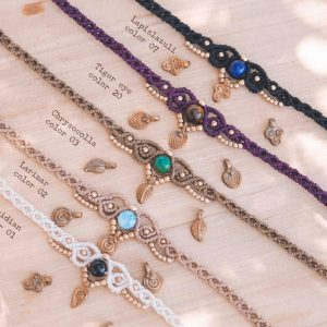 Gargantilla de macramé personalizada