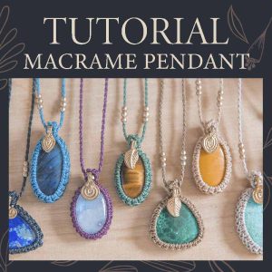 Tutorial colgante con piedra natural Aisha Creations