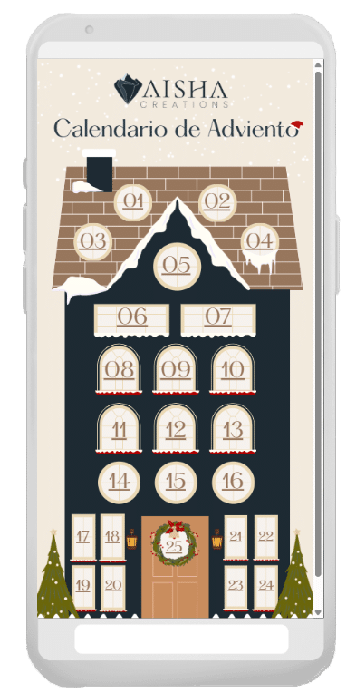 Calendario adviento Aisha Creations movil