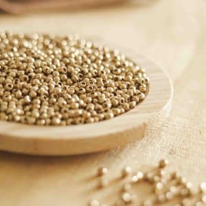 Cuentas de latón de la India 2mm