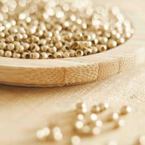 Cuentas de latón de la India 3mm